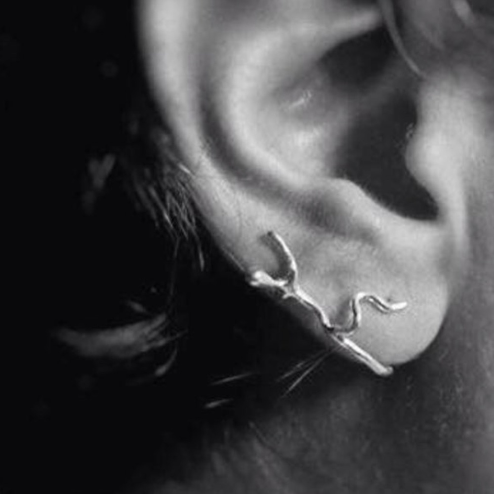 Ear Climber Sterling Silver Ear Cuff Pin